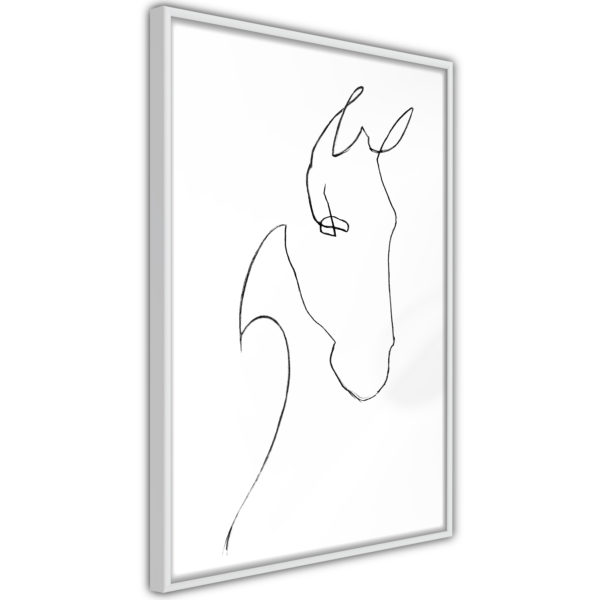 Apportez une nouvelle douche déco avec le Poster et affiche - Sketch of a Horse's Head