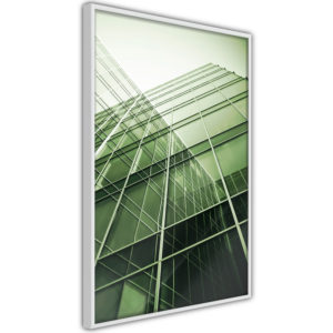 Apportez une nouvelle douche déco avec le Poster et affiche - Steel and Glass (Green)