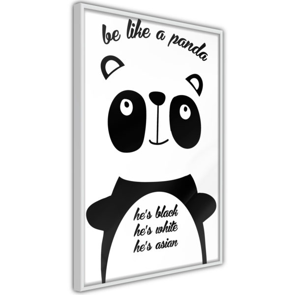 Apportez une nouvelle douche déco avec le Poster et affiche - Tolerant Panda