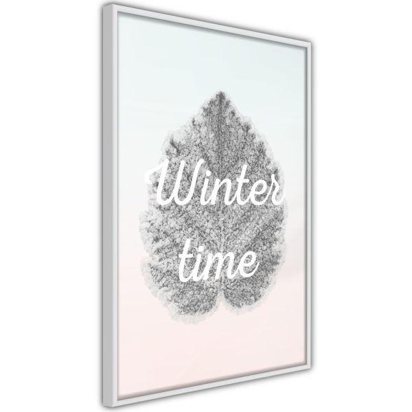 Apportez une nouvelle douche déco avec le Poster et affiche - Winter Leaf