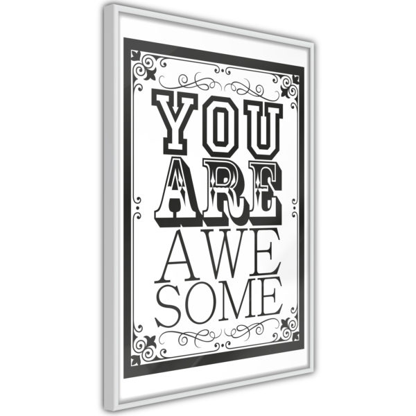 Apportez une nouvelle douche déco avec le Poster et affiche - You Are Awesome