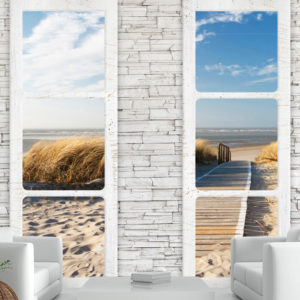 Papier peint adhésif - Beach: view from the window