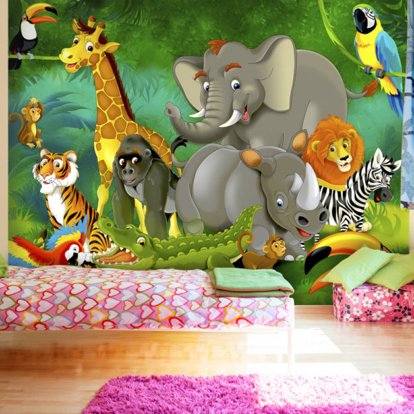 Papier peint adhésif - Colourful Safari
