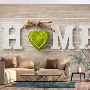 Papier peint adhésif - Home Heart (Green)