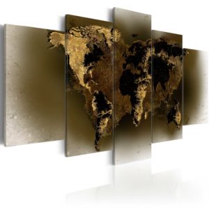 Tableau décoratif : Brass continents en hq