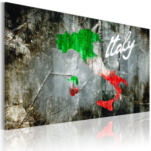 Tableau décoratif : Carte artistique de l'Italie en hq
