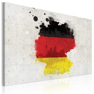 Tableau décoratif : Carte de l'Allemagne en hq