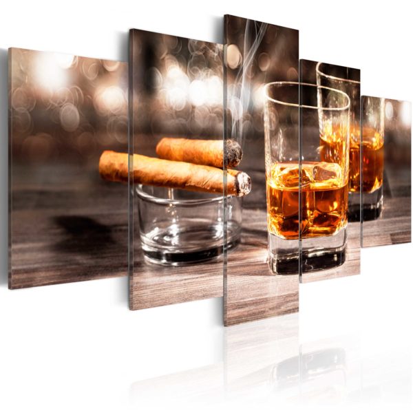 Tableau décoratif : Cigar and whiskey en hq
