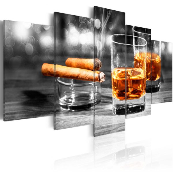 Tableau décoratif : Cigars and whiskey en hq