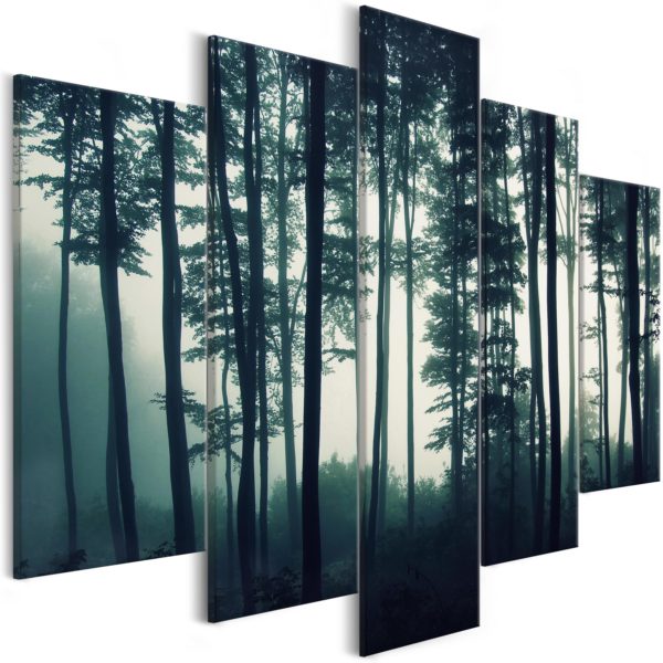 Tableau décoratif : Dark Forest (5 Parts) Wide en hq