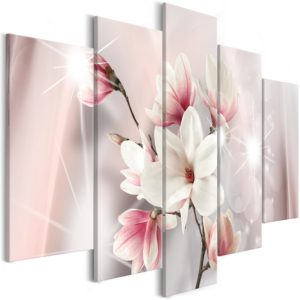 Tableau décoratif : Dazzling Magnolias (5 Parts) Wide en hq