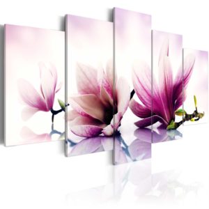 Tableau décoratif : Fleurs roses- magnolias en hq