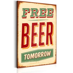 Tableau décoratif : Free Beer Tomorrow en hq