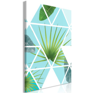 Tableau décoratif : Geometric Palm (1 Part) Vertical en hq