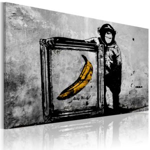 Tableau décoratif : Inspired by Banksy - black and white en hq