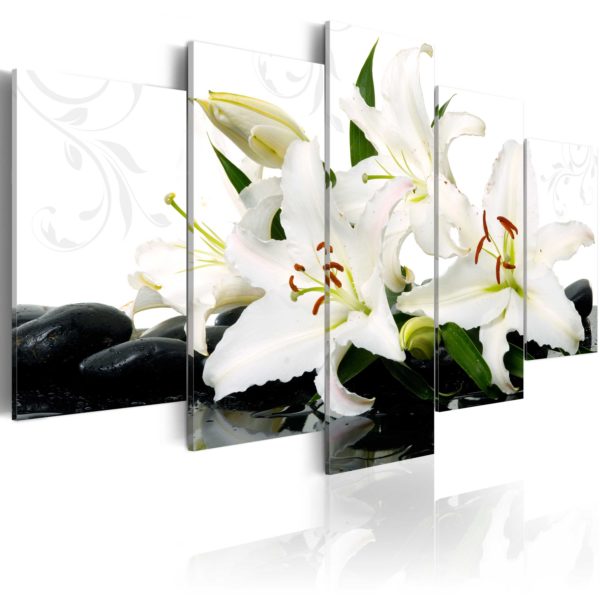 Tableau décoratif : Lilies and zen stones en hq