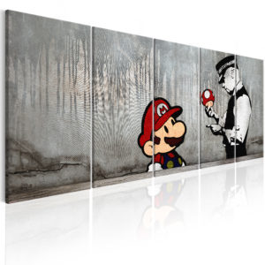 Tableau décoratif : Mario Bros on Concrete en hq