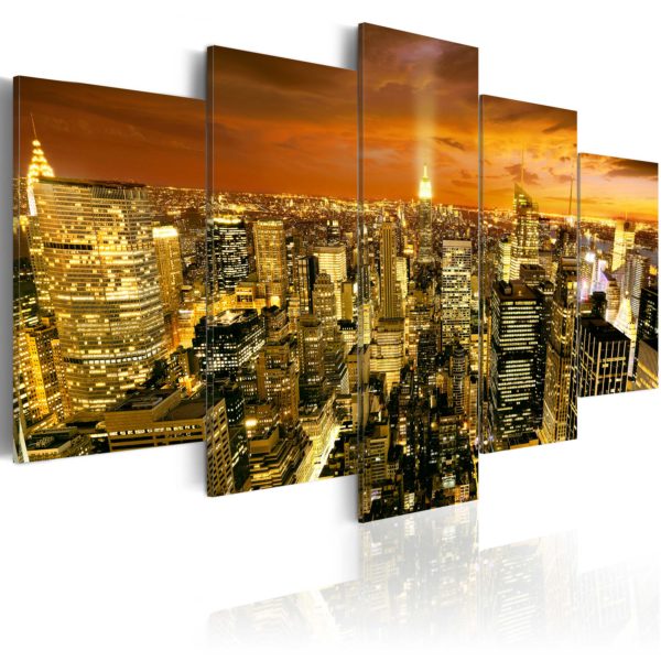 Tableau décoratif : New York: amber en hq