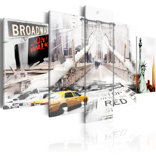 Tableau décoratif : New York dans le brouiilard en hq