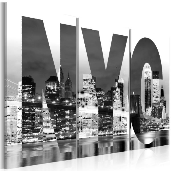 Tableau décoratif : New York (noir et blanc) en hq