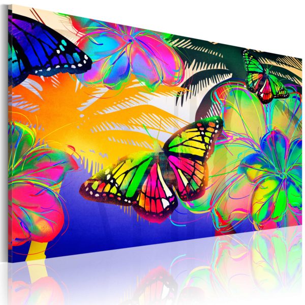 Tableau décoratif : Papillons exotiques en hq