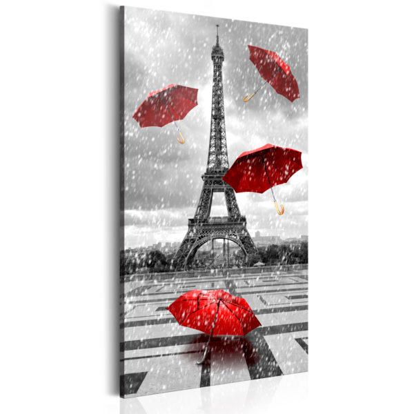 Tableau décoratif : Paris: Red Umbrellas en hq