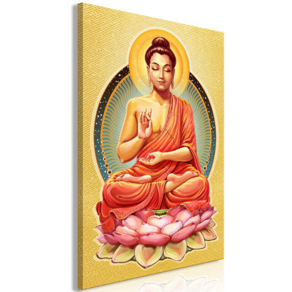 Tableau décoratif : Peace of Buddha (1 Part) Vertical en hq