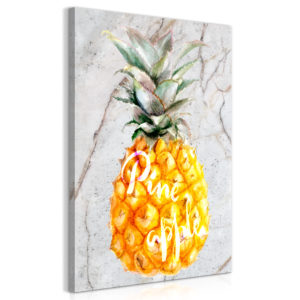 Tableau décoratif : Pineapple and Marble (1 Part) Vertical en hq