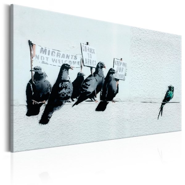 Tableau décoratif : Protesting Birds by Banksy en hq