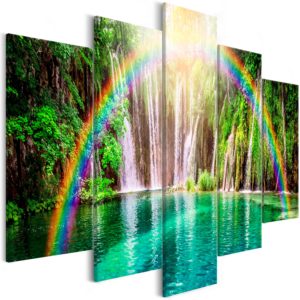 Tableau décoratif : Rainbow Time (5 Parts) Wide en hq
