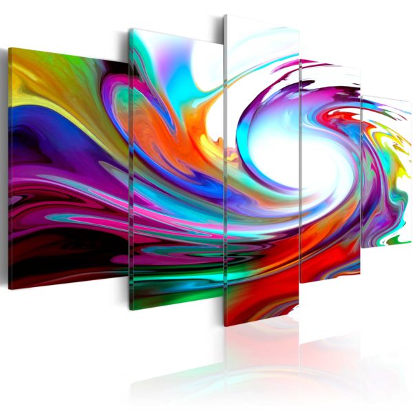 Tableau décoratif : Rainbow - swirl en hq