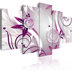 Tableau décoratif : Roses violettes en hq