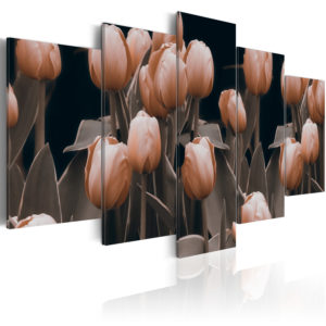 Tableau décoratif : Tulipes en sÃ©pia en hq