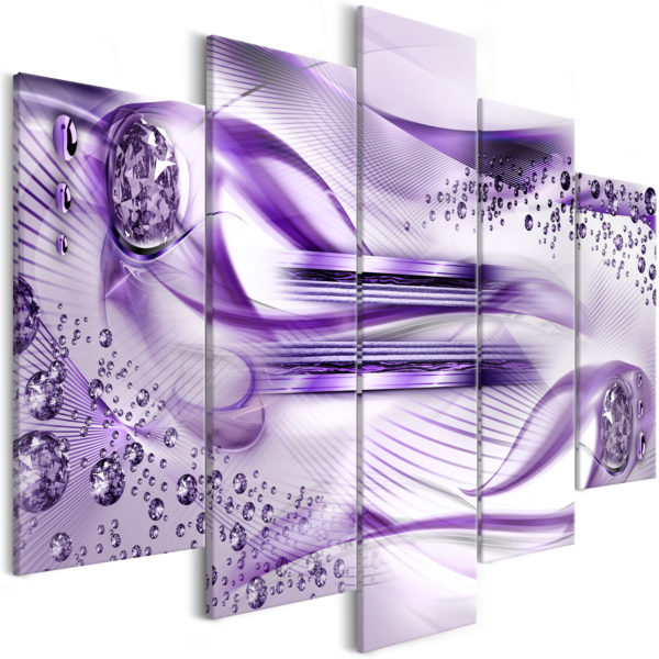 Tableau décoratif : Underwater Harp (5 Parts) Wide Violet en hq