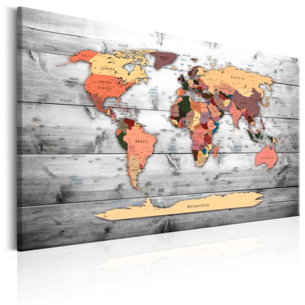 Tableau décoratif : World Map: New Directions en hq