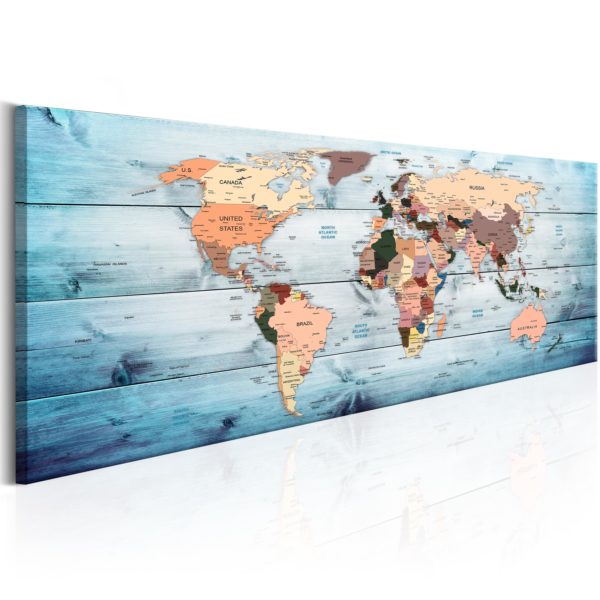 Tableau décoratif : World Maps: Sapphire Travels en hq