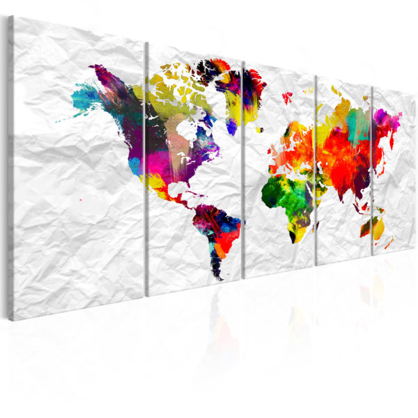 Tableau décoratif : World on Paper en hq