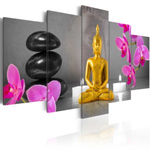 Tableau décoratif : Zen: golden Buddha en hq