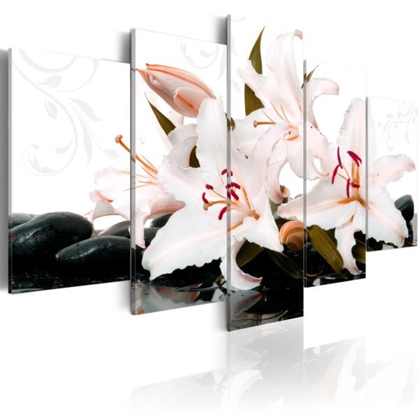 Tableau décoratif : Zen stones and lilies en hq
