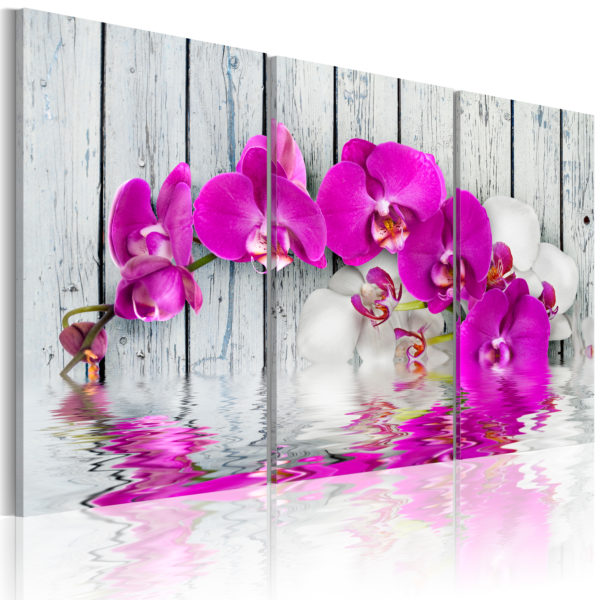 Tableau décoratif : harmony: orchid - Triptych en hq
