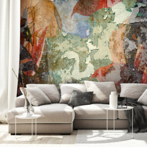 Papier Peint Abstrait - Colourful Wall papier peint design intissé parfait pour les murs ou meubles