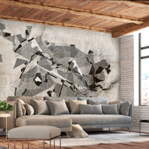 Papier Peint Abstrait - Dream City papier peint design intissé parfait pour les murs ou meubles