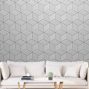 Papier Peint Abstrait - Hexagons in Detail papier peint design intissé parfait pour les murs ou meubles