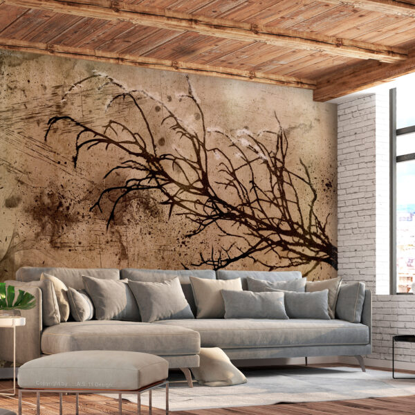 Papier Peint Abstrait - Rickety Cherry Tree papier peint design intissé parfait pour les murs ou meubles