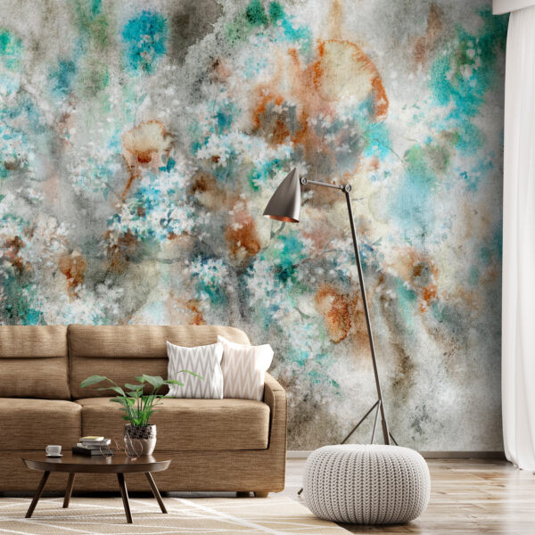 Papier Peint Abstrait - Watercolor Nebula papier peint design intissé parfait pour les murs ou meubles